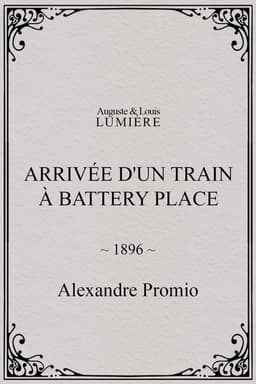 New York. Arrival of a Train at Battery Place