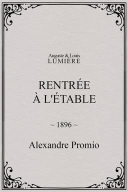 Rentrée à l'étable