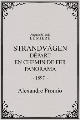 Saltsjöbaden : départ en chemin de fer, panorama